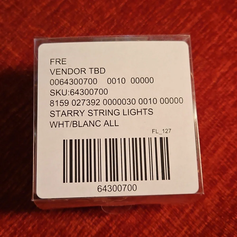 Free People Starry String Lights Mini White 7' Copper Wire With 3 Batteries NWT - Picture 2 of 16